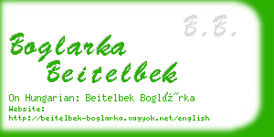 boglarka beitelbek business card